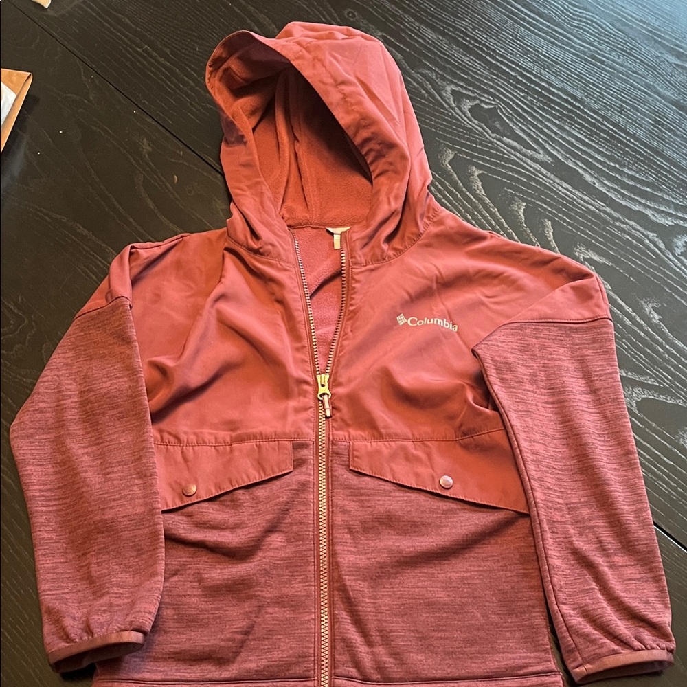 Columbia Burgundy Hooded Jacket